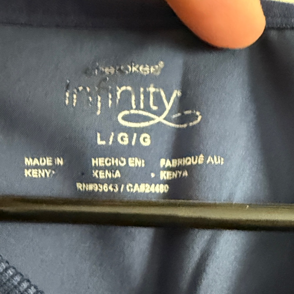 Navy Blue Women's Scrubs - Picture 2 of 6